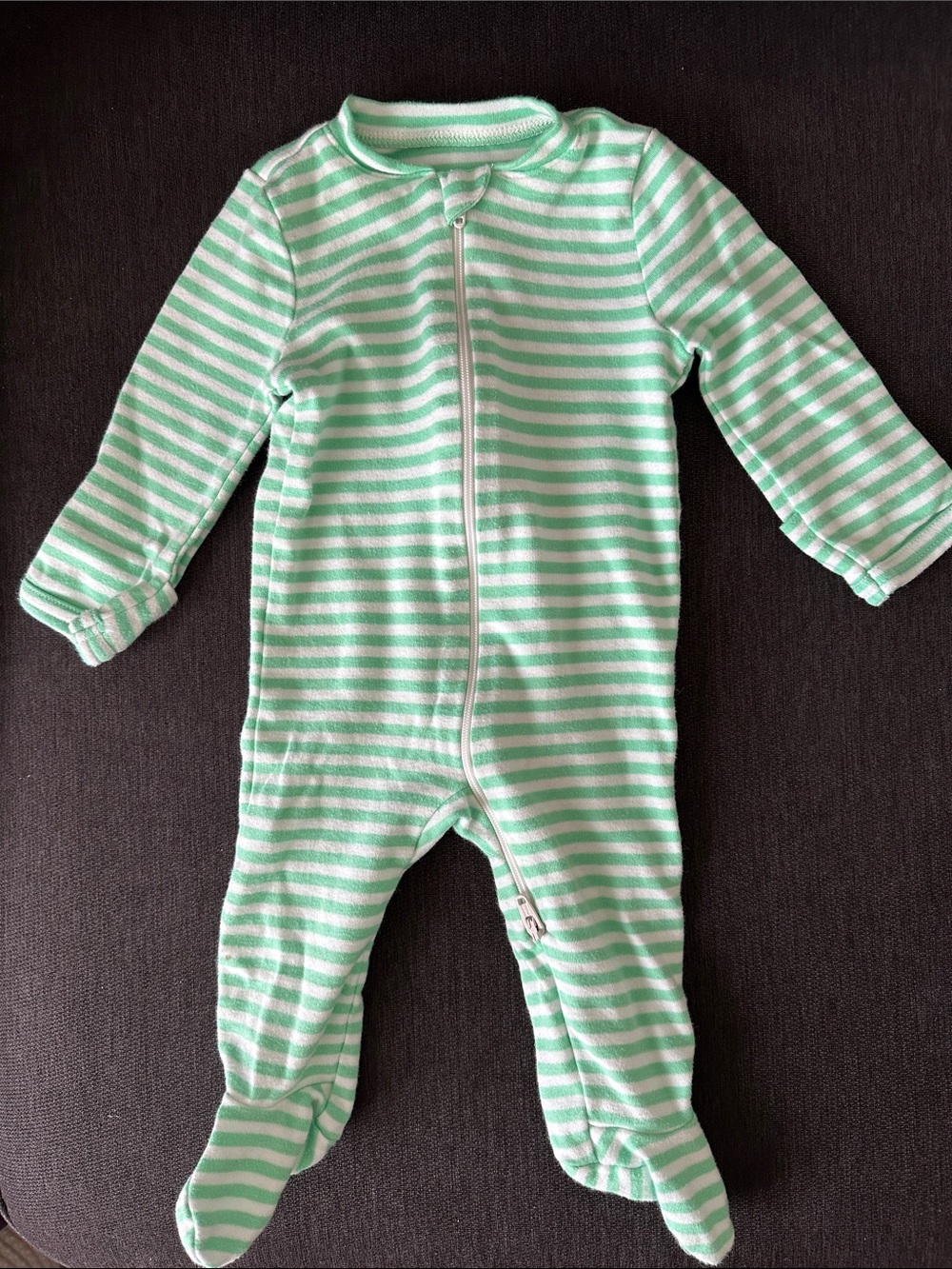 Primary striped footie